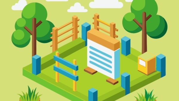 Схема расположения забора на участке